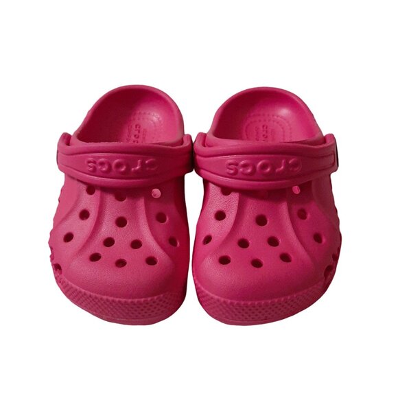 Toddler Girl's Pink Crocs Classic Clogs- Size c6 - Picture 1 of 9